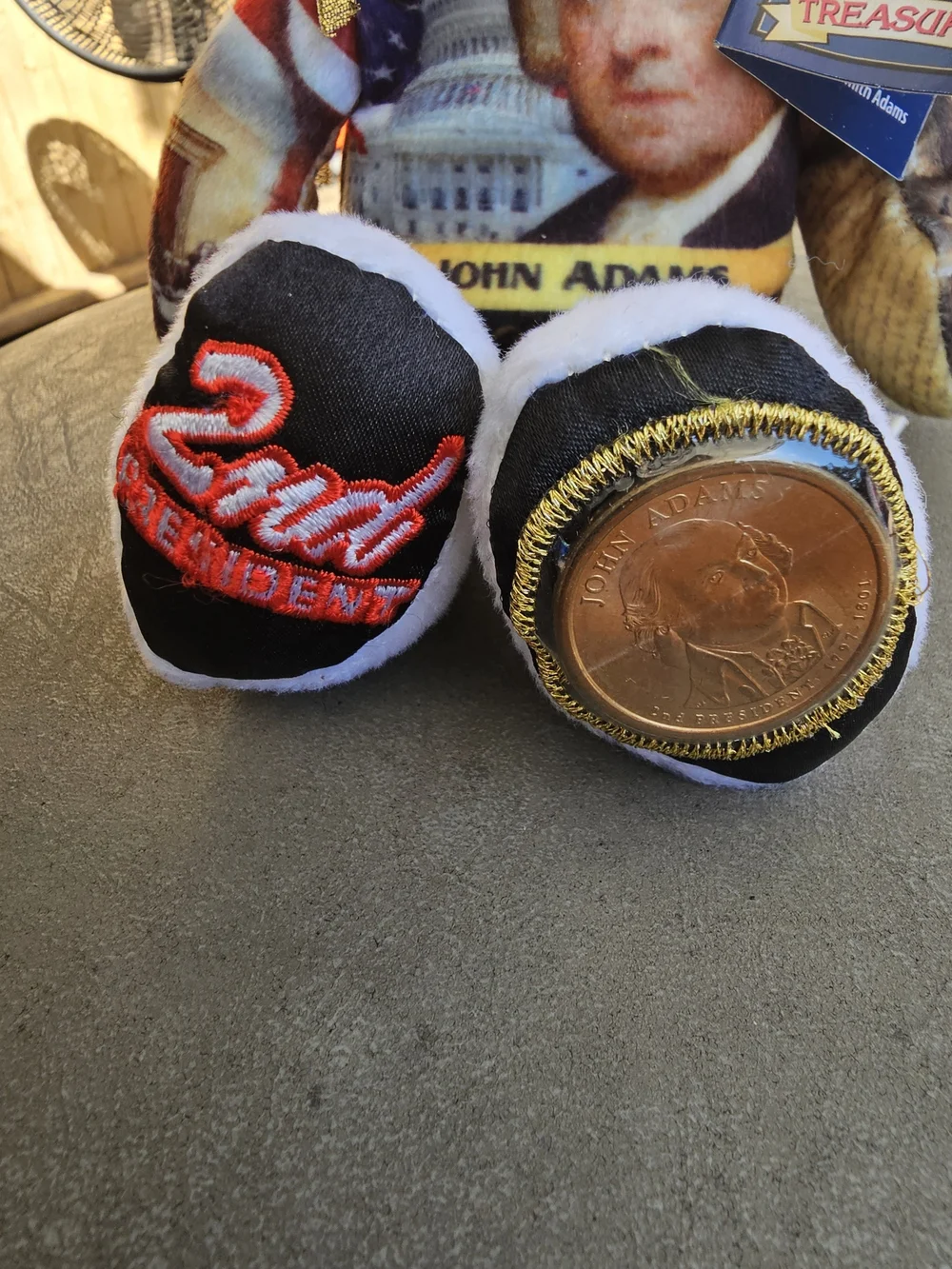 Presidential Coin Bear - John Adams Collectible Plush (Multicolor)